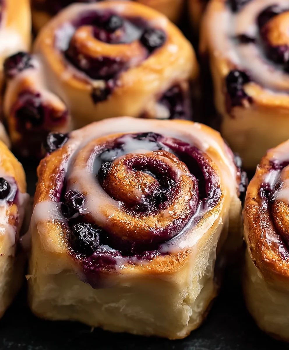 Homemade Blueberry Cinnamon Rolls: Sweet & Fluffy Treats