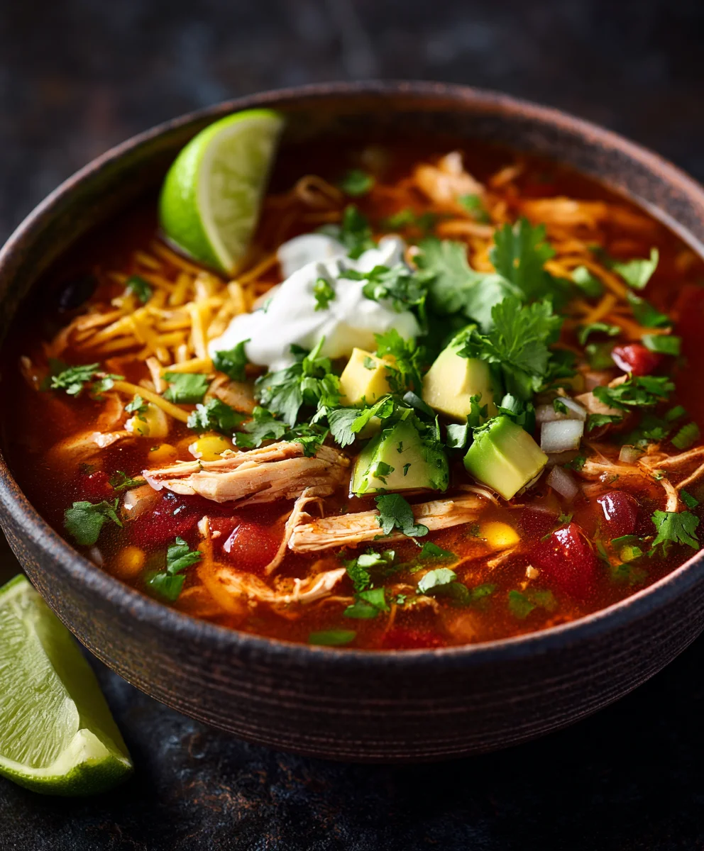 Hearty Chicken Taco Soup – Your New Favorite One-Pot Meal!
