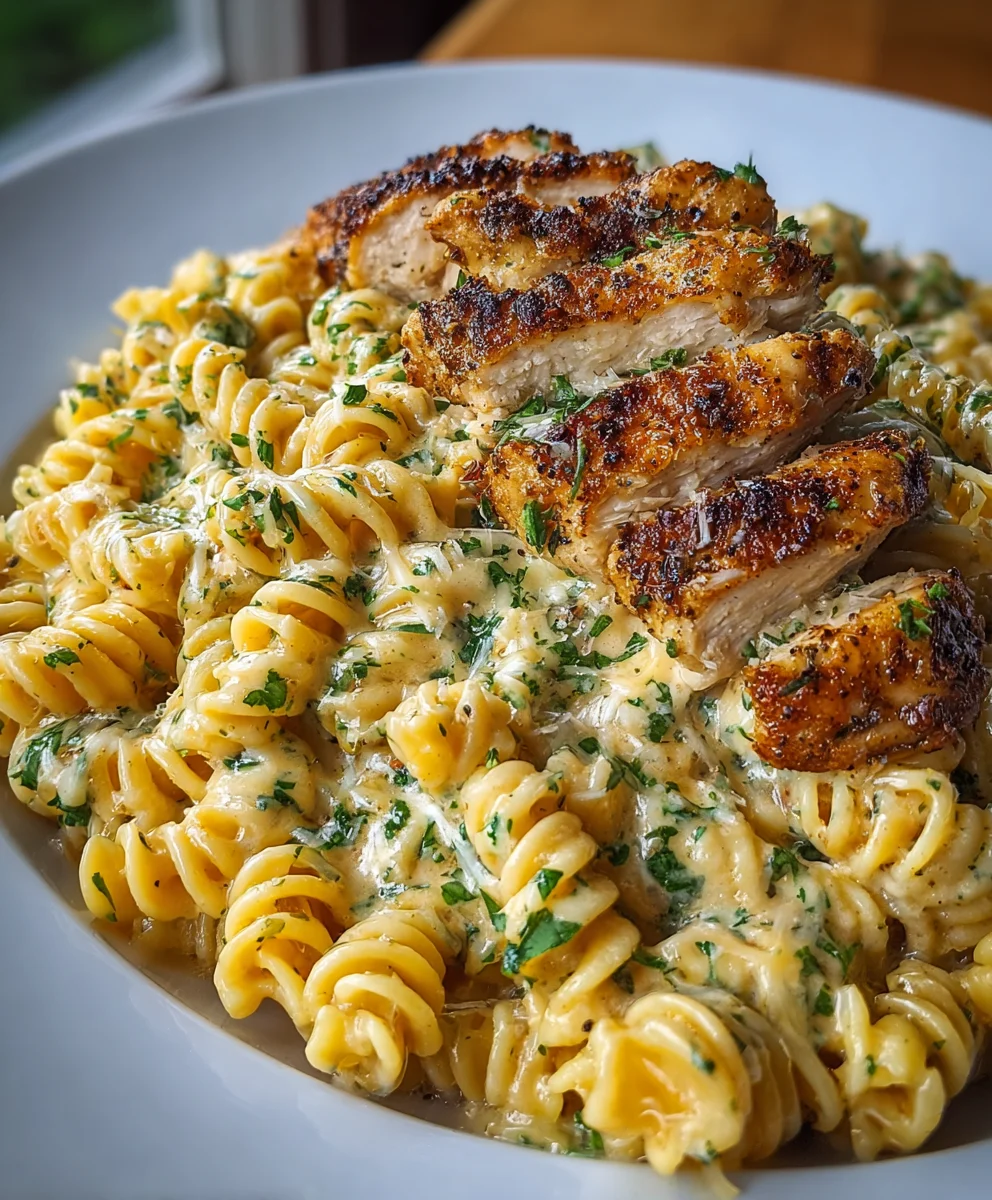 Cheesy Garlic Parmesan Chicken Pasta: Creamy & Twisted!