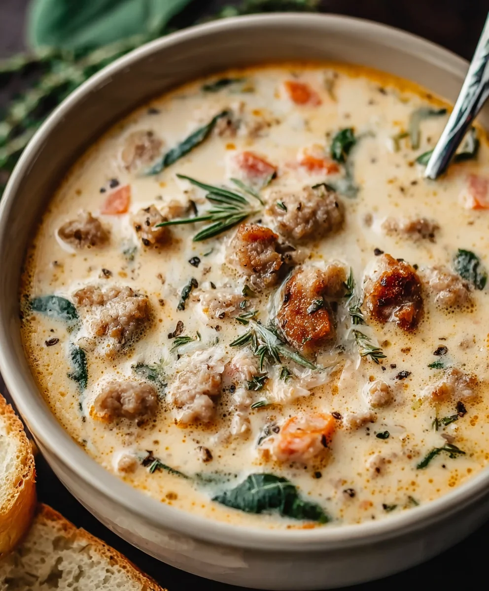 Cozy Creamy Sausage Soup Recipe: Quick & Delicious Dinner!