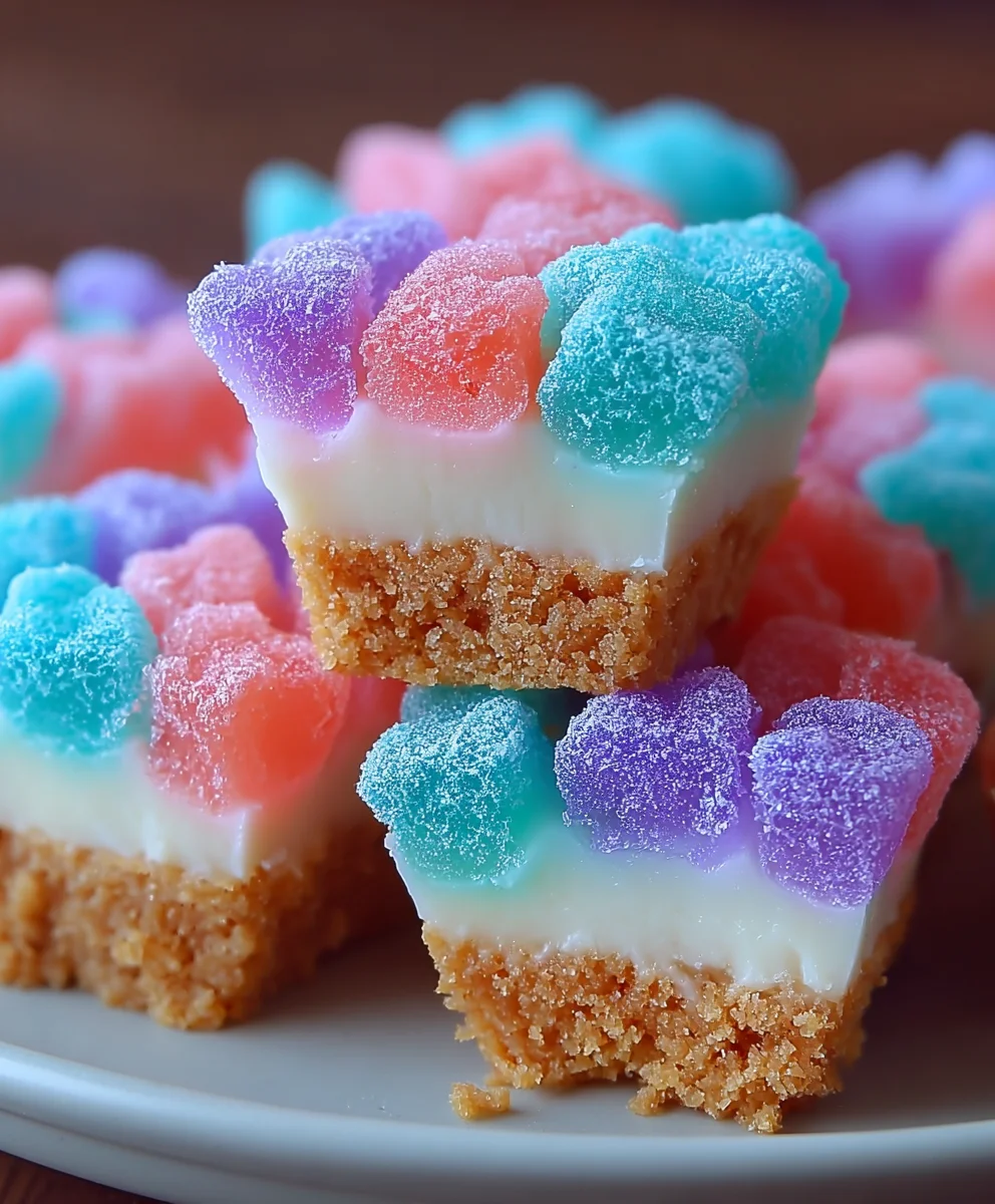 Gummy Cotton Candy Cheesecake Bites: Ultimate Fun Dessert!