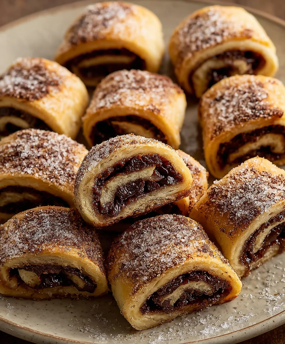 Irresistible Date Chocolate Rugelach: Sweet, Flaky Perfection!