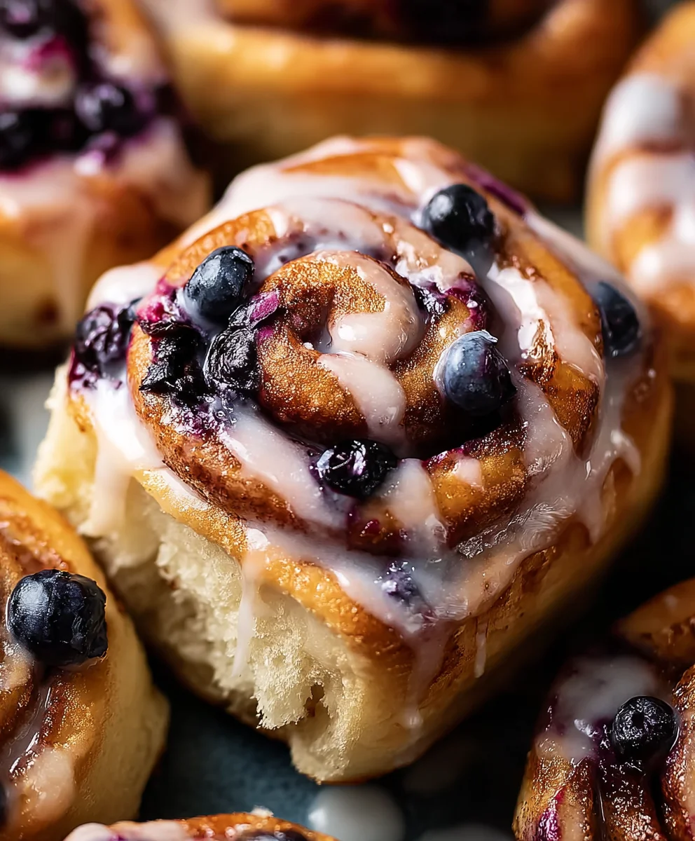 Homemade Blueberry Cinnamon Rolls: Sweet & Fluffy Treats