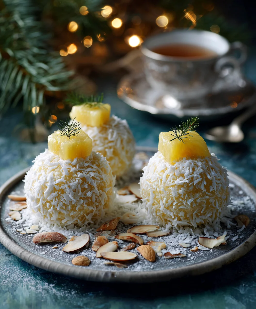 Pineapple Christmas Balls: Festive No-Bake Holiday Treat!