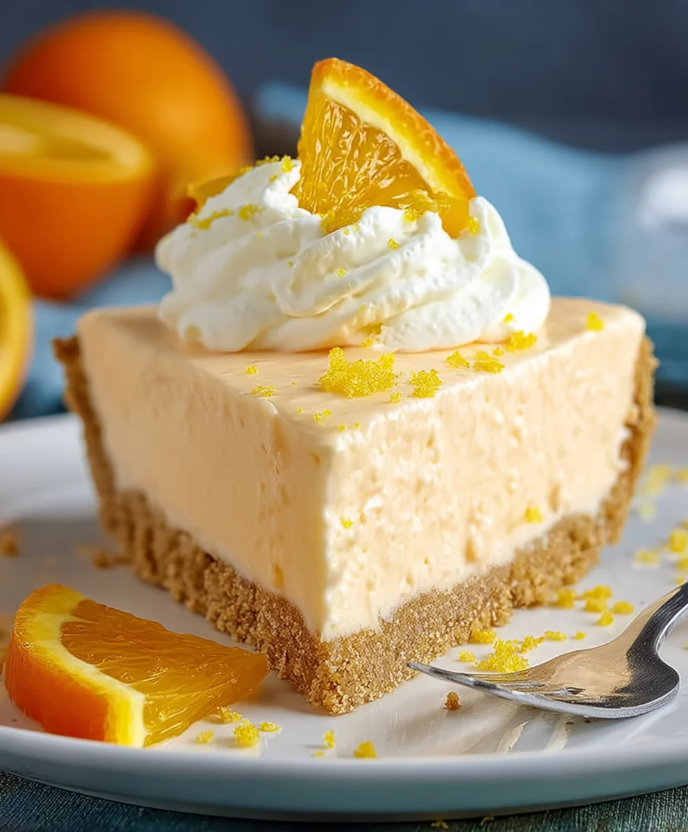 Orange Creamsicle Pie Recipe: Easy & Delicious No-Bake Treat!