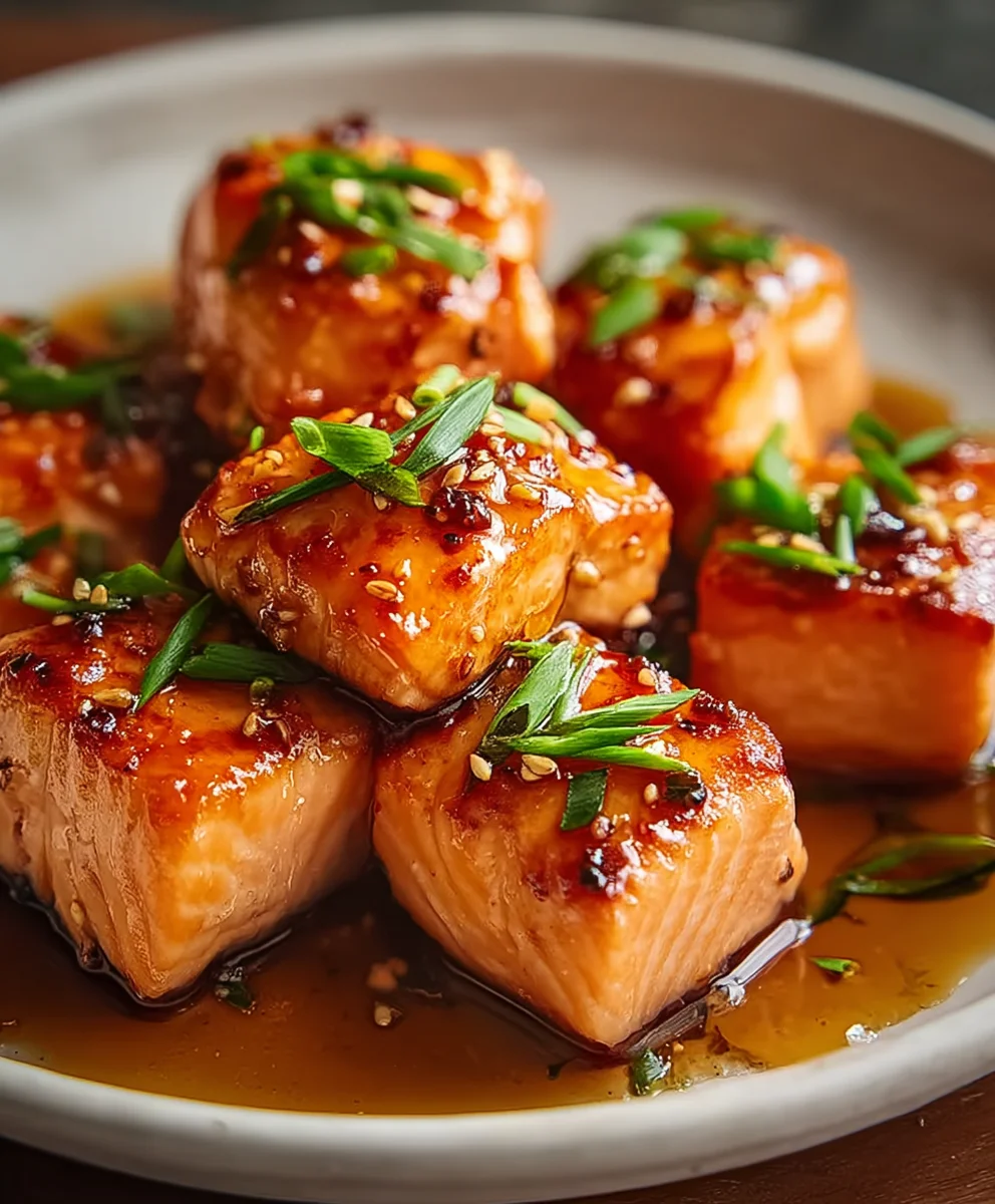 Amazing Honey Garlic Salmon Bites: Dinner in Mins