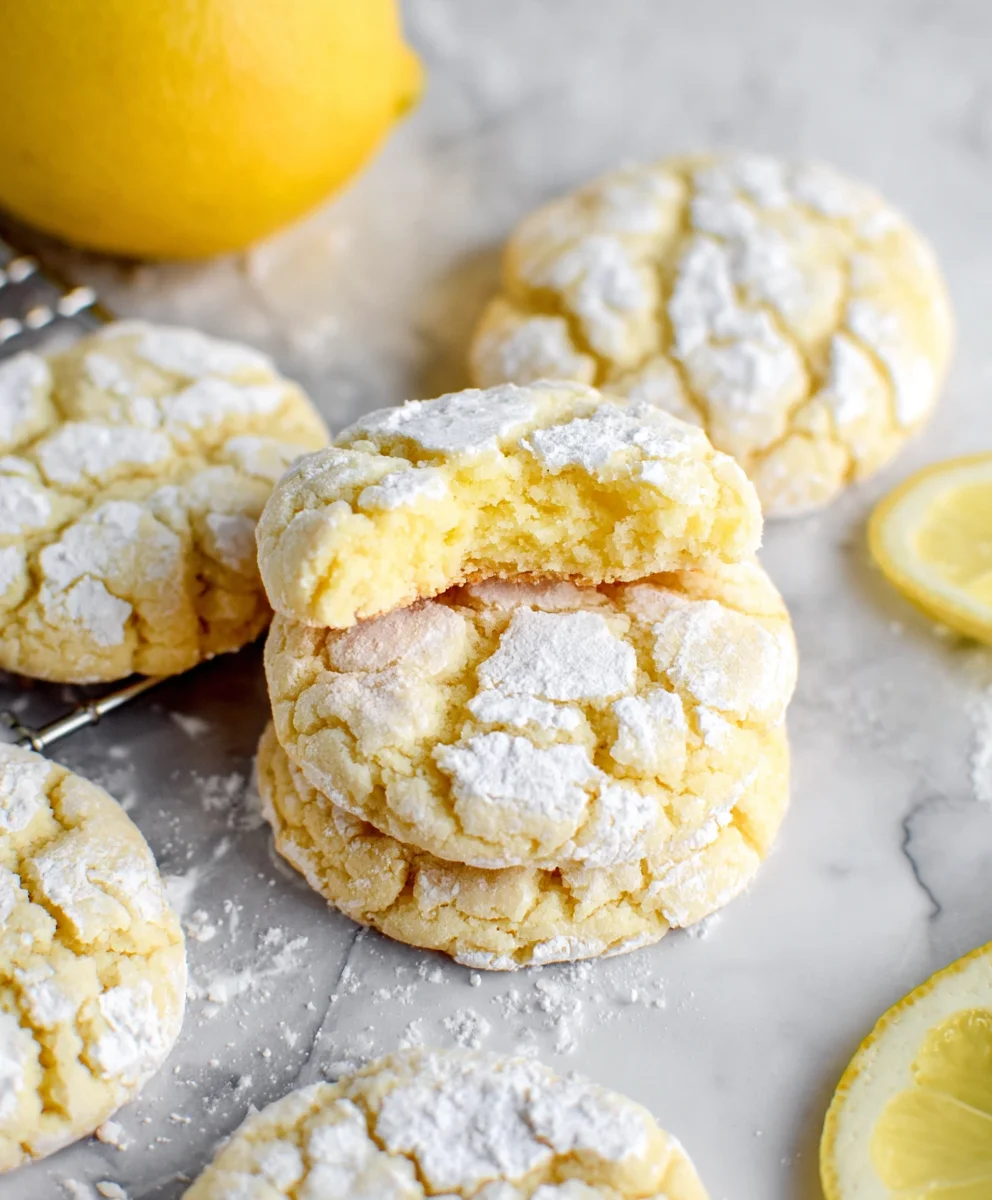 Best Lemon Crinkle Cookies – Sweet, Tangy & Refreshing!
