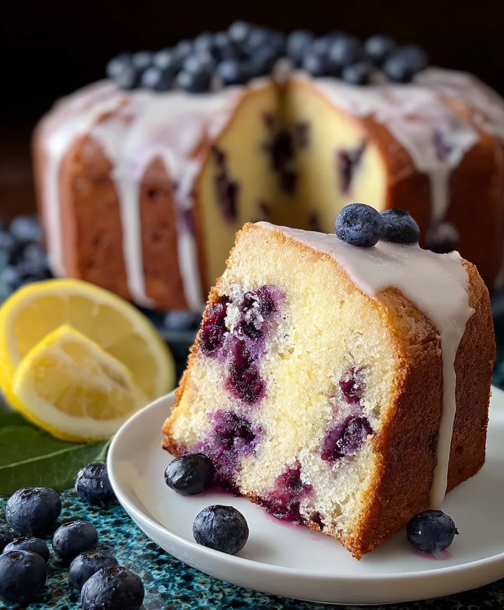 Lemon Blueberry Pound Cake - A Zesty & Sweet Treat