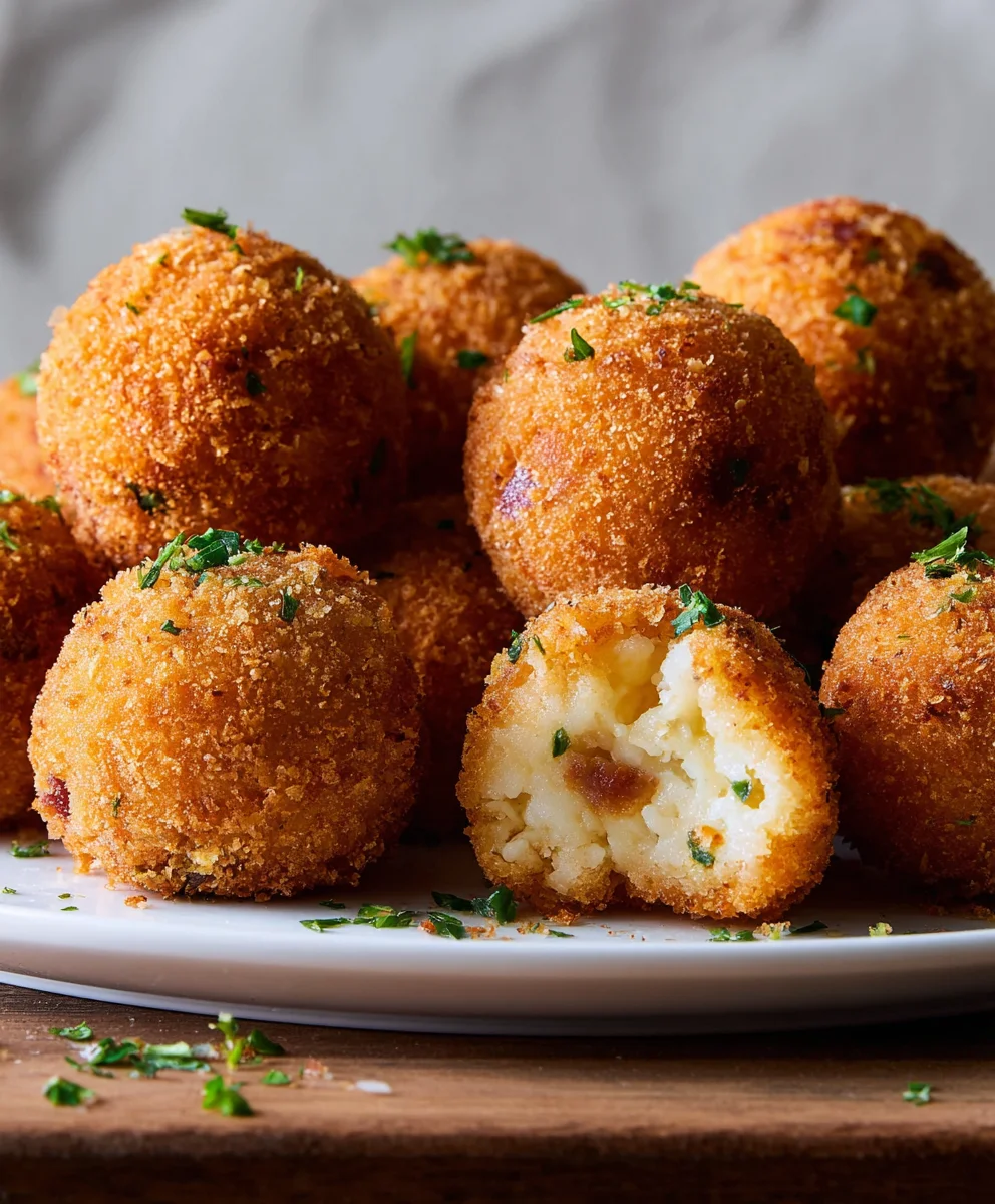 Crispy Fried Mashed Potato Balls - Easy Appetizer