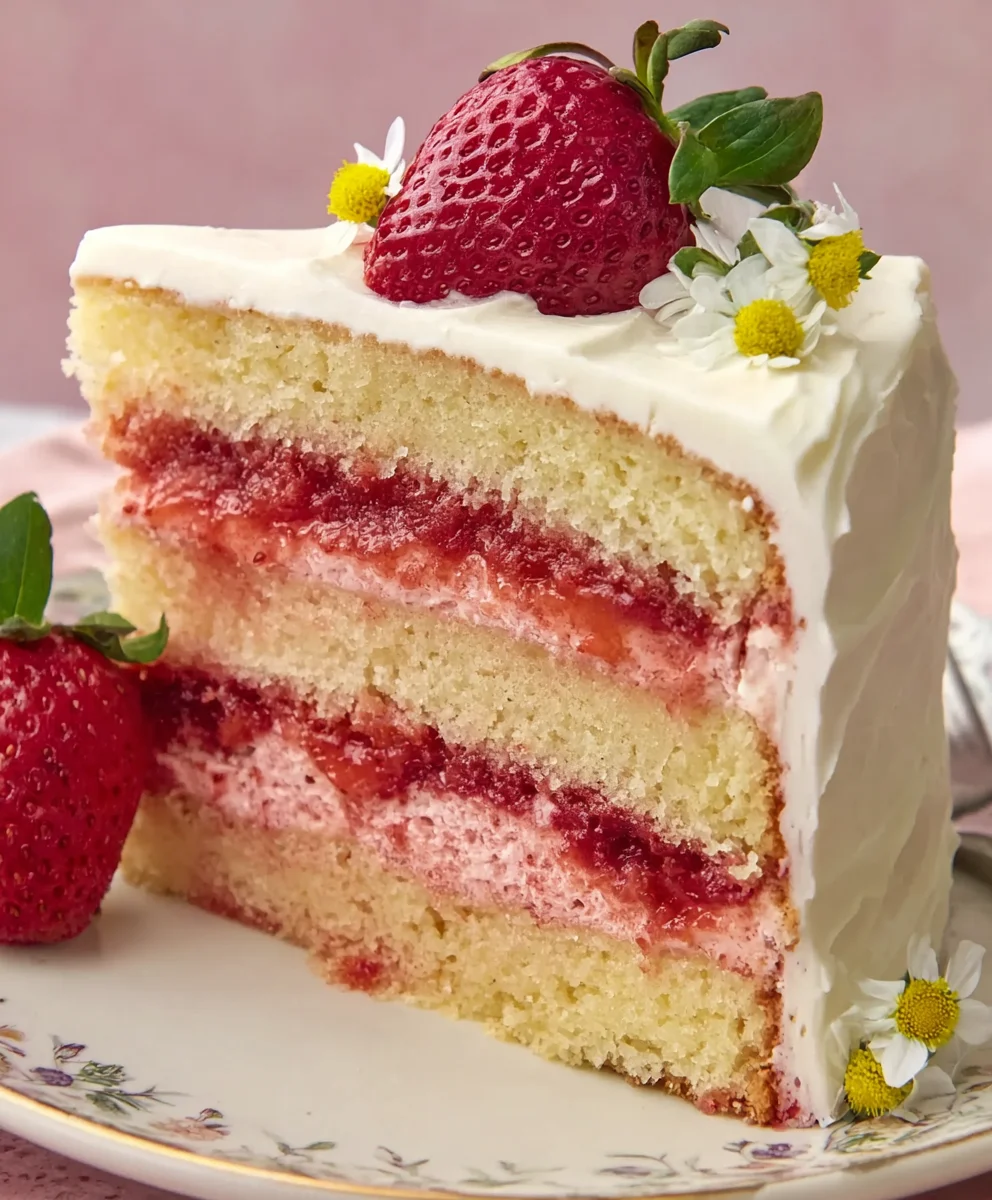 Strawberry Lemonade Cake - Refreshing Summer Treat