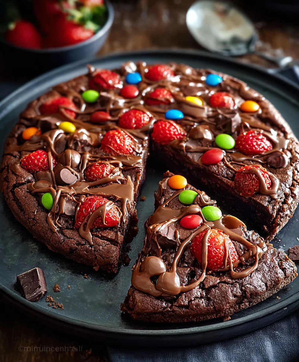 Easy Chocolate Brownie Pizza Recipe for Sweet Indulgence!
