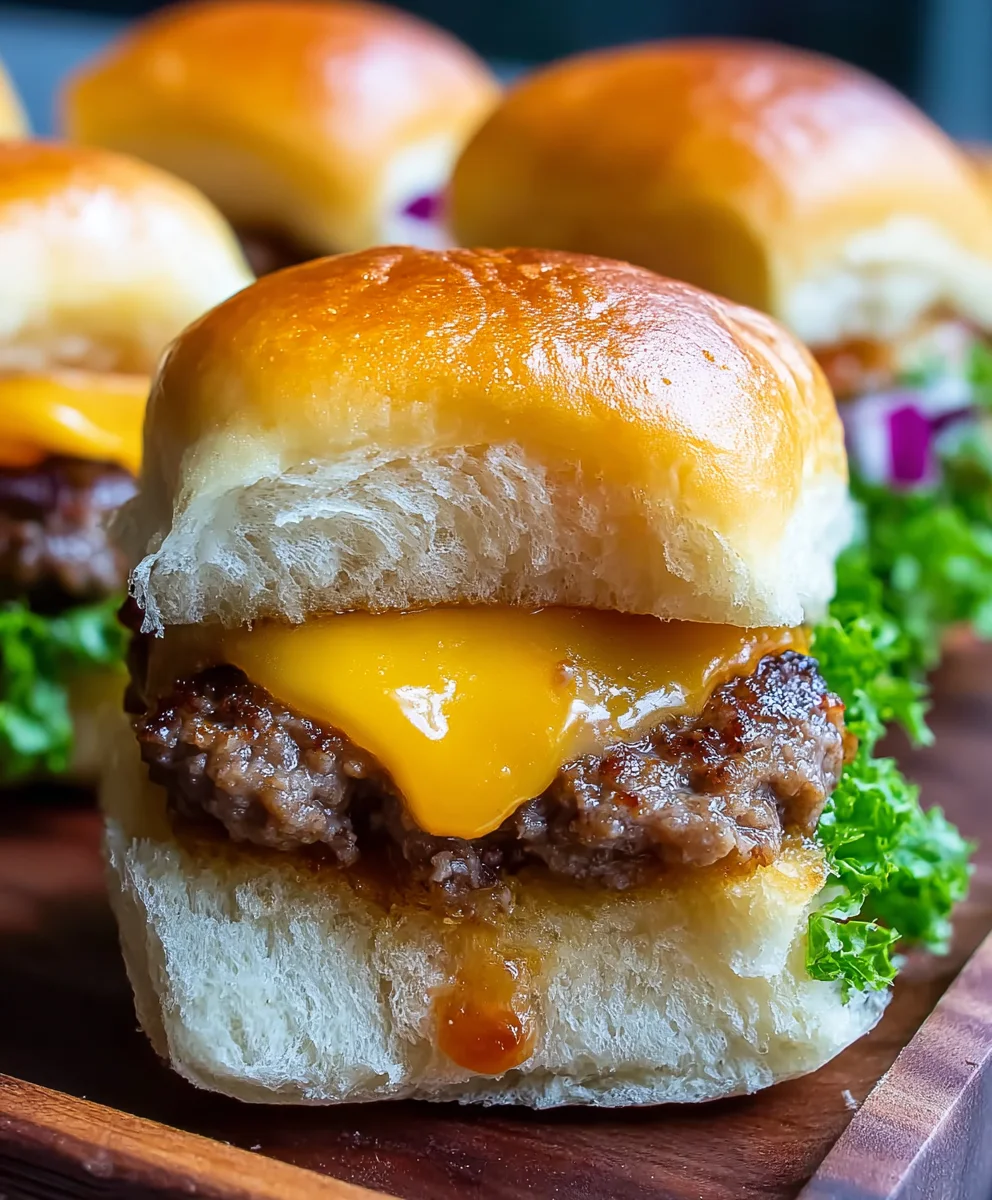 Hawaiian Roll Cheeseburger Sliders - Easy & Delicious
