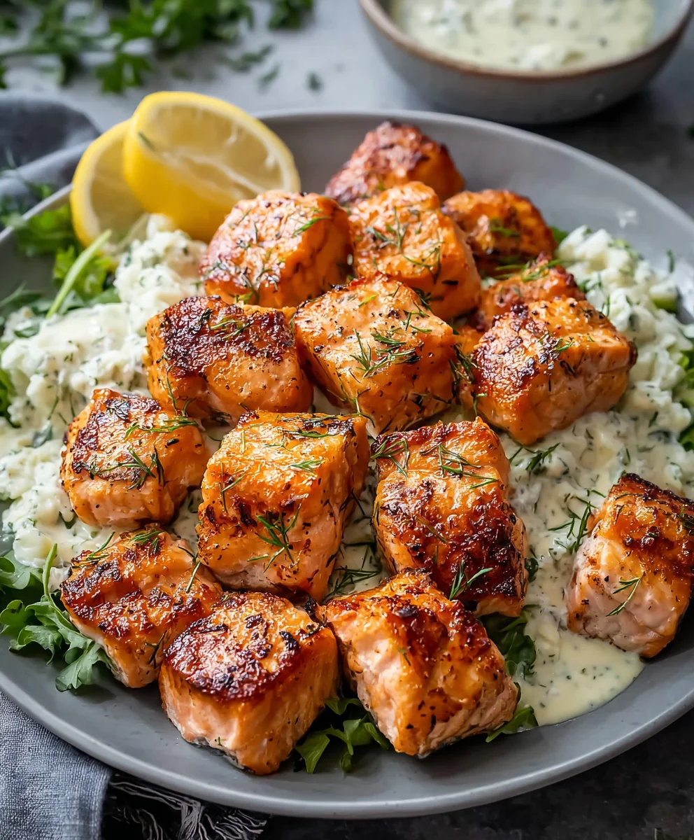 Crispy Air Fryer Salmon Bites - Quick & Easy Recipe