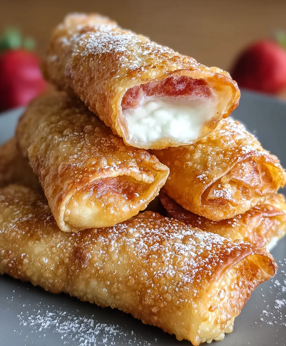 Cheesecake Eggrolls: Crispy, Creamy Dessert Perfection!