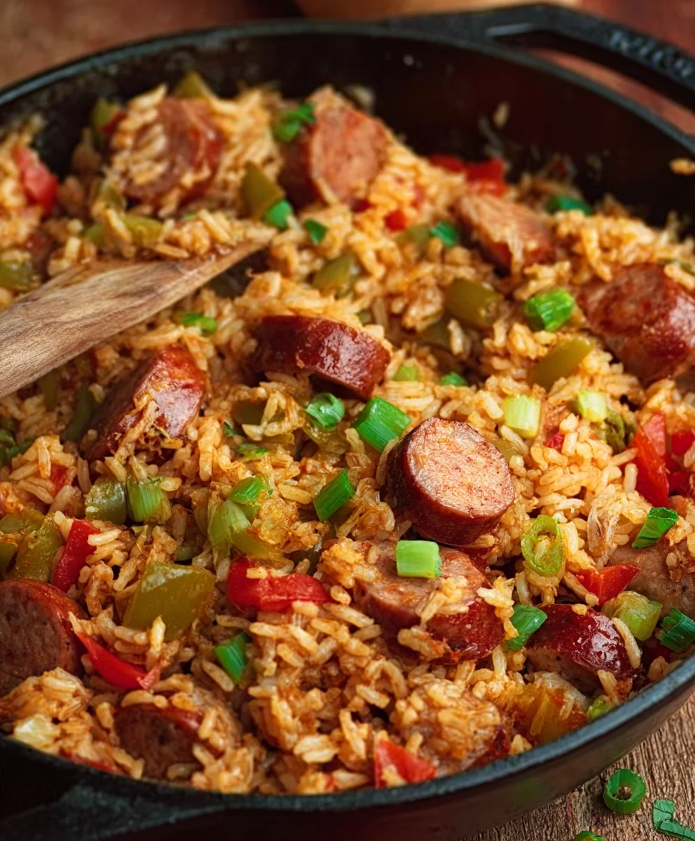Cajun Sausage Rice Skillet - Easy Weeknight Dinner