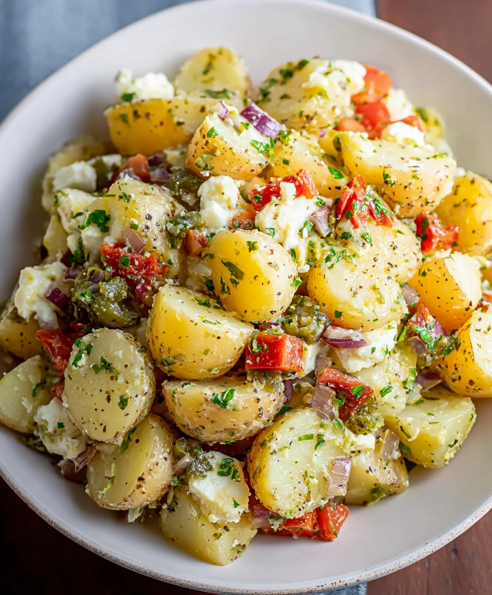 Best Italian Potato Salad Recipe- Easy & Delicious