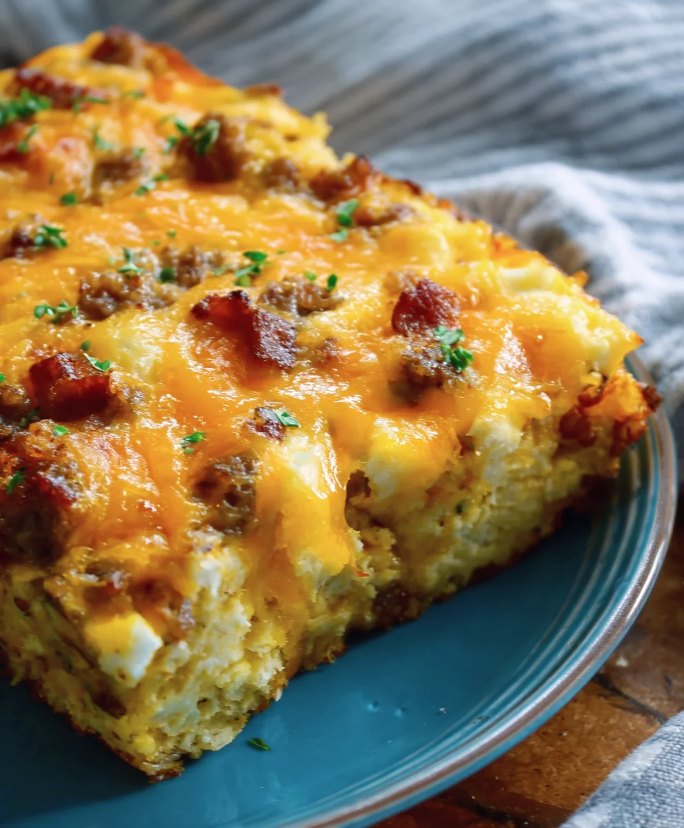 Easy Breakfast Casserole-Quick Comfort Food Recipe