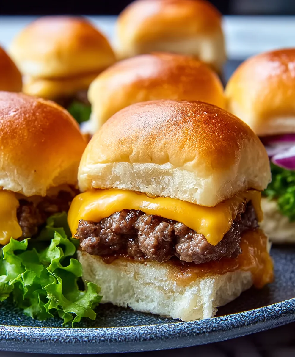 Hawaiian Roll Cheeseburger Sliders - Easy & Delicious