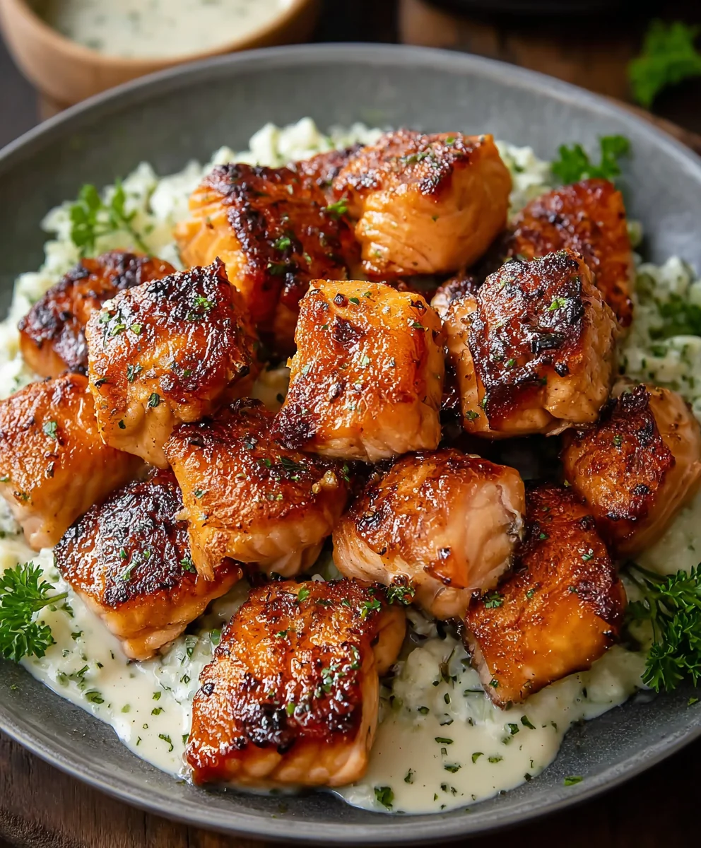 Crispy Air Fryer Salmon Bites - Quick & Easy Recipe