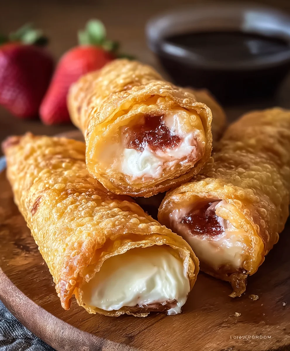 Cheesecake Eggrolls: Crispy, Creamy Dessert Perfection!