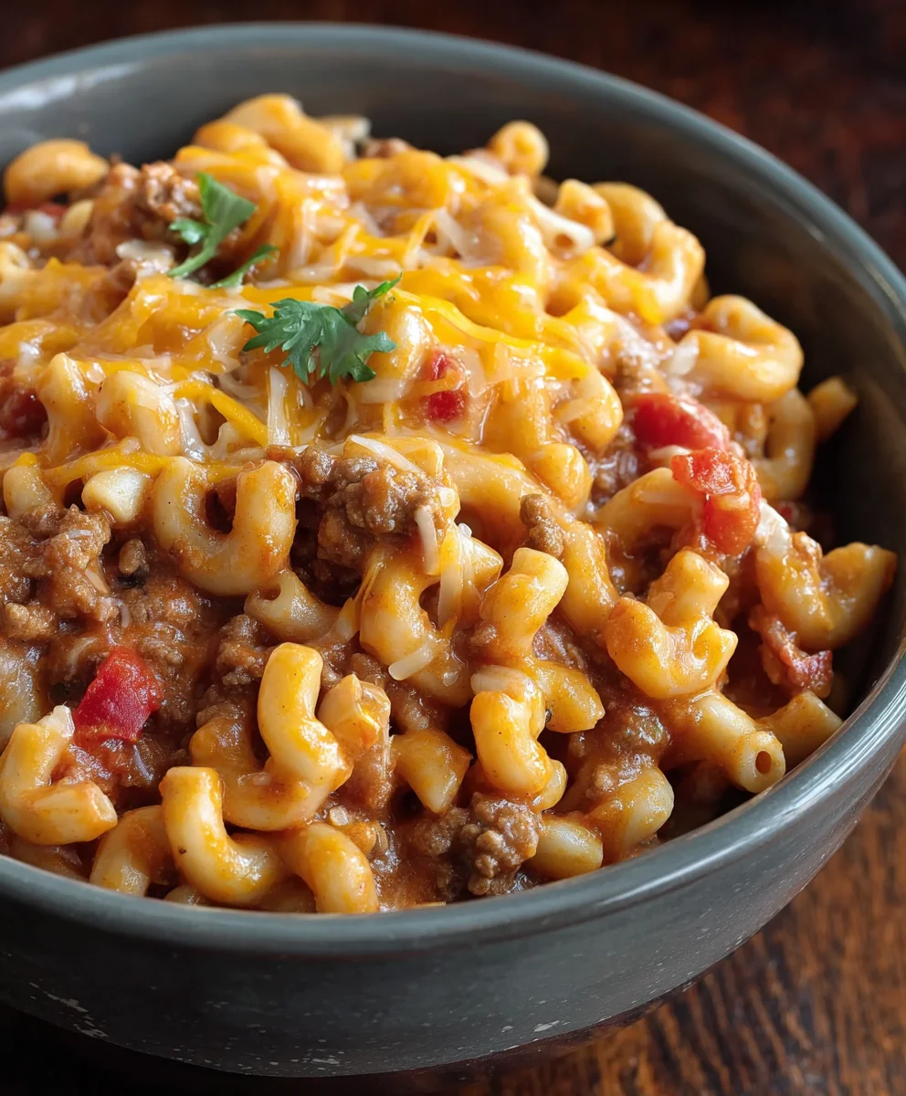Crock Pot Beef Chili Mac Recipe Easy One-Pot Dinner