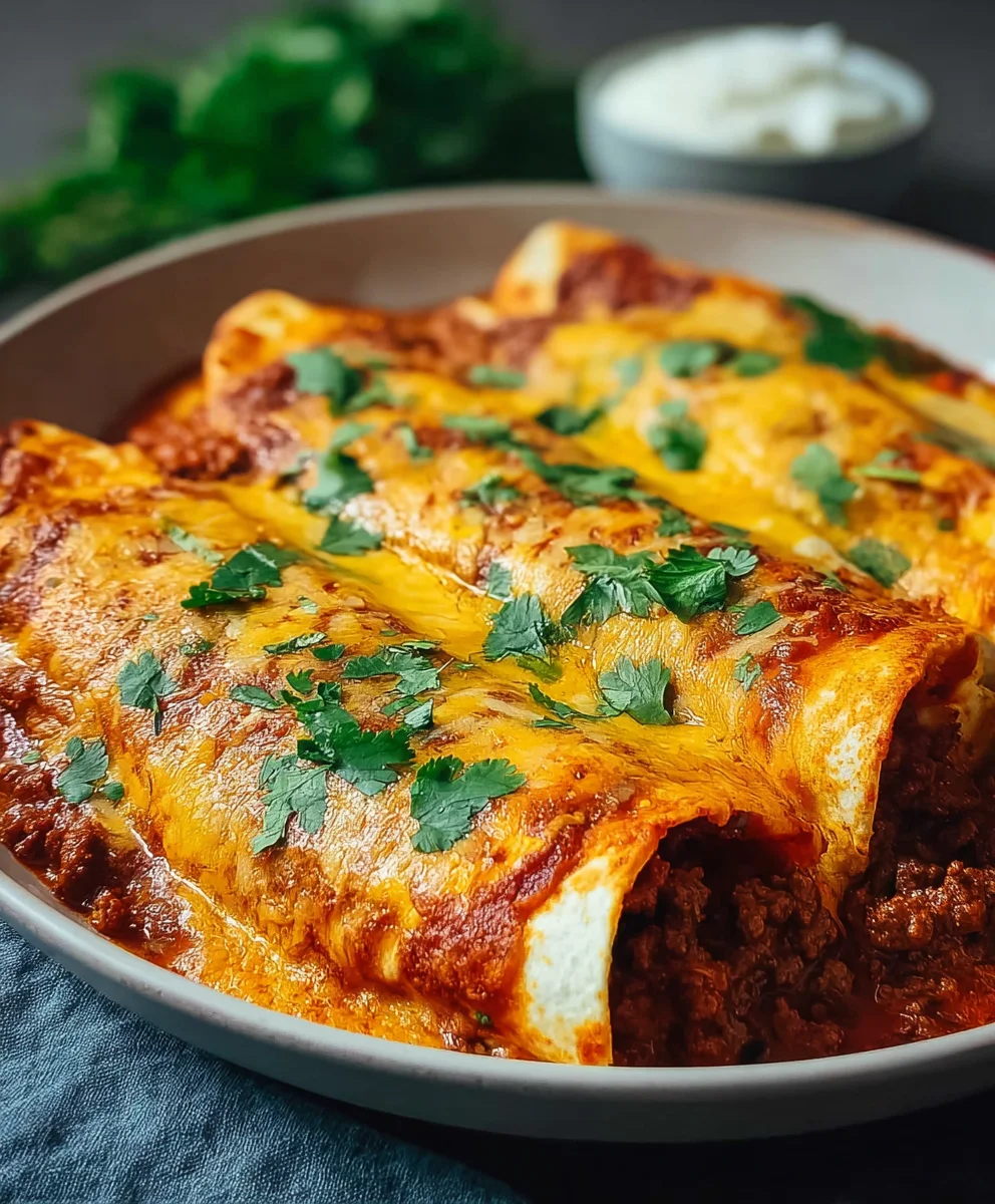 Easy Tex-Mex Beef Enchiladas - Delicious & Flavorful