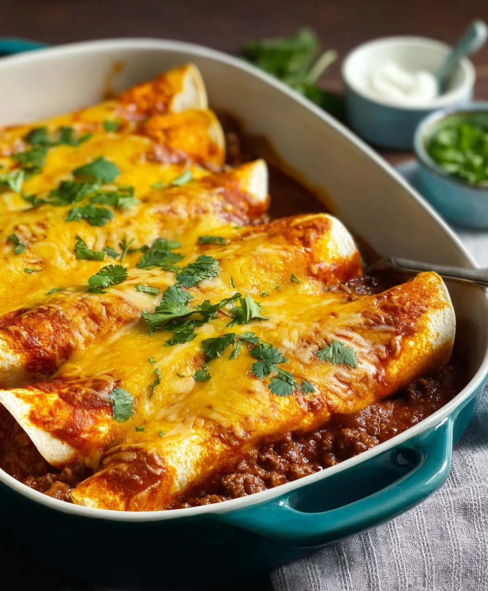 Easy Tex-Mex Beef Enchiladas - Delicious & Flavorful