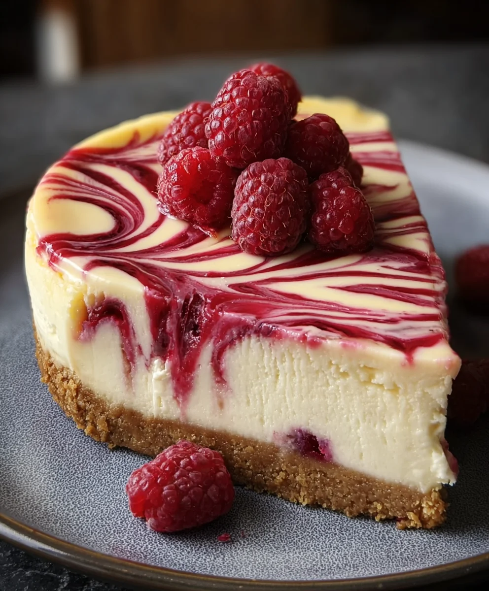 Easy Raspberry Swirl Cheesecake Recipe