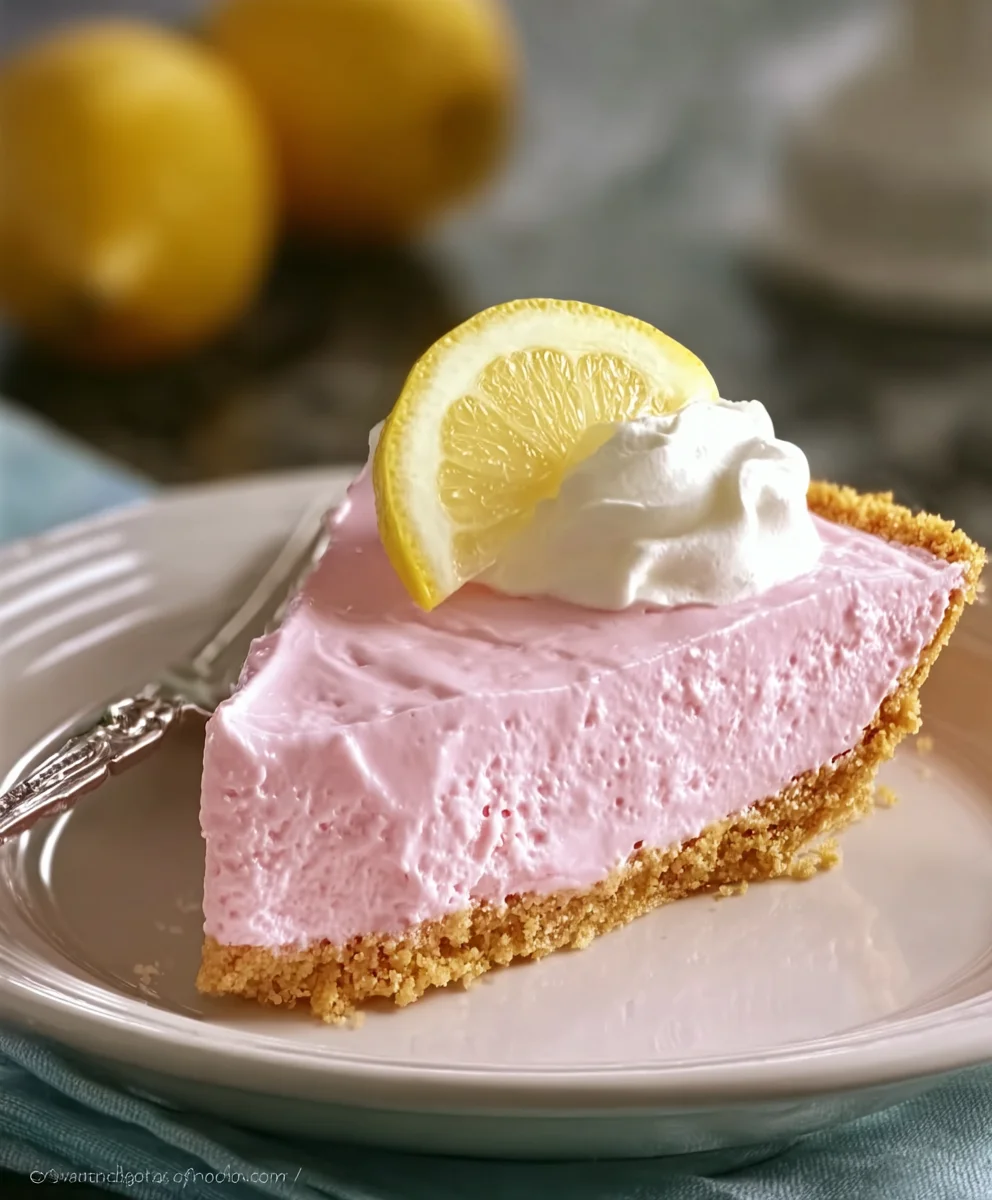 Easy Pink Lemonade Pie Recipe- Refreshing Treat