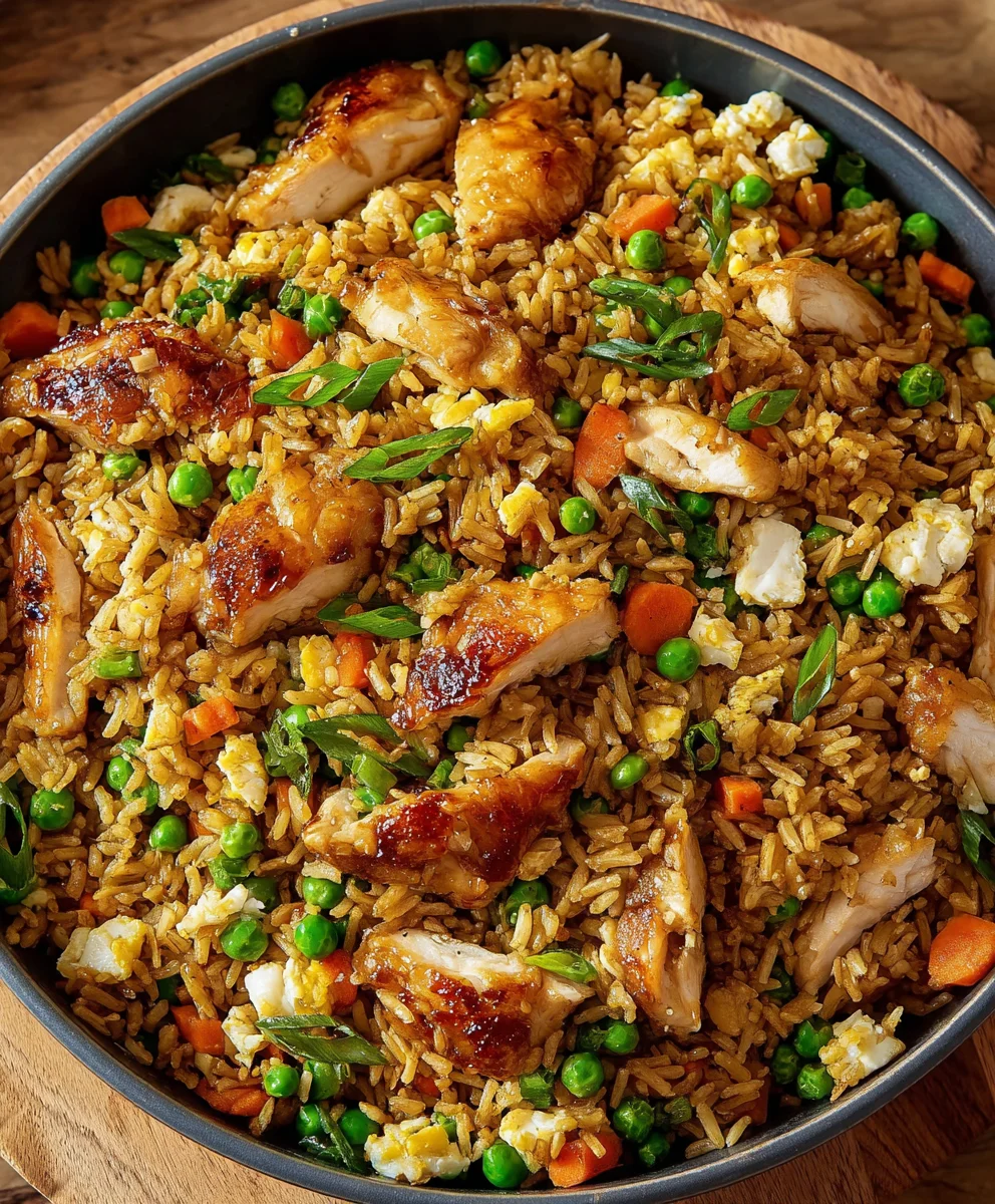 Spicy Bang Bang Chicken Fried Rice Recipe - Flavorful Meal