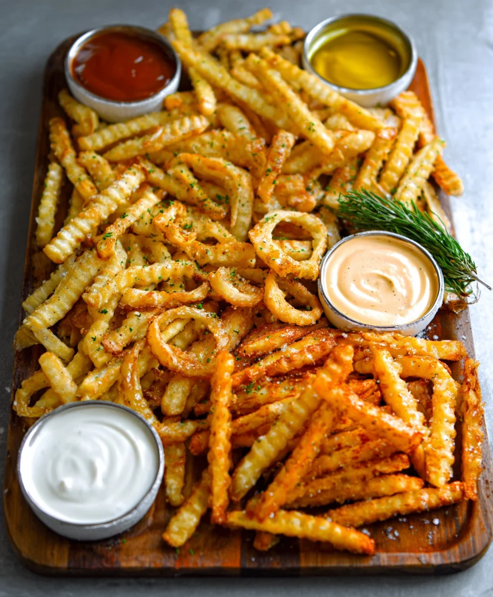 French Fry Board Recipe- Easy Gourmet Appetizer