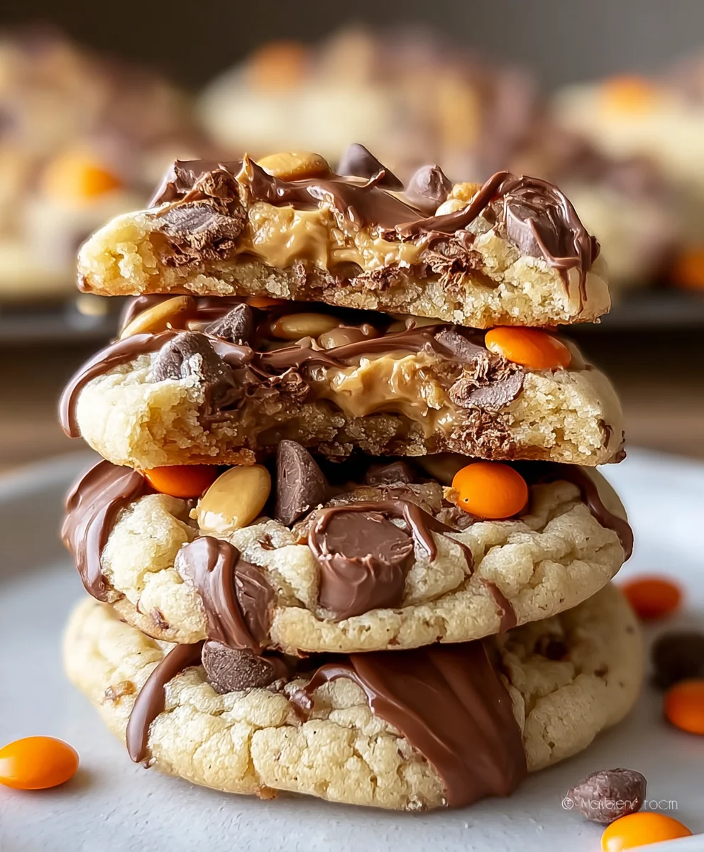 Reese's Cheesecake Cookies-Irresistible Peanut Butter Swirl