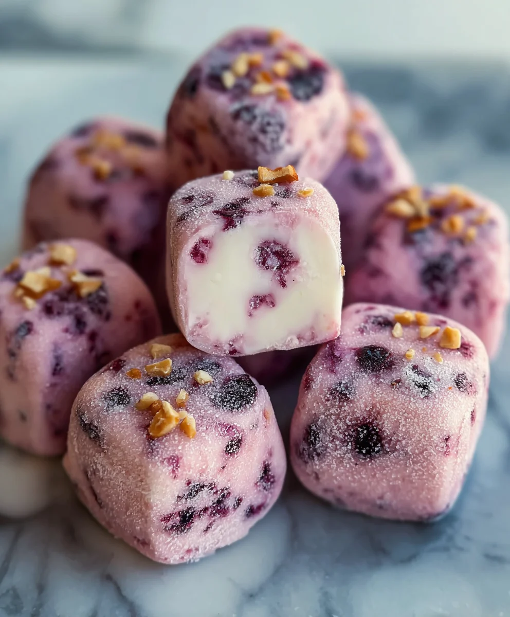 Easy Frozen Yogurt Bites Healthy Snack Recipe