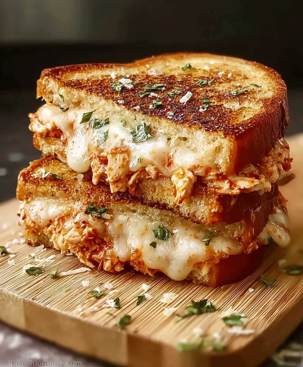 Lazy Chicken Parmesan Grilled Cheese: Quick, Easy, Delicious!