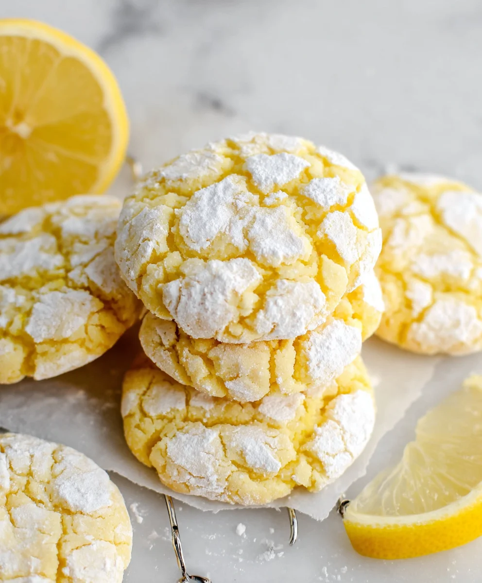 Best Lemon Crinkle Cookies – Sweet, Tangy & Refreshing!