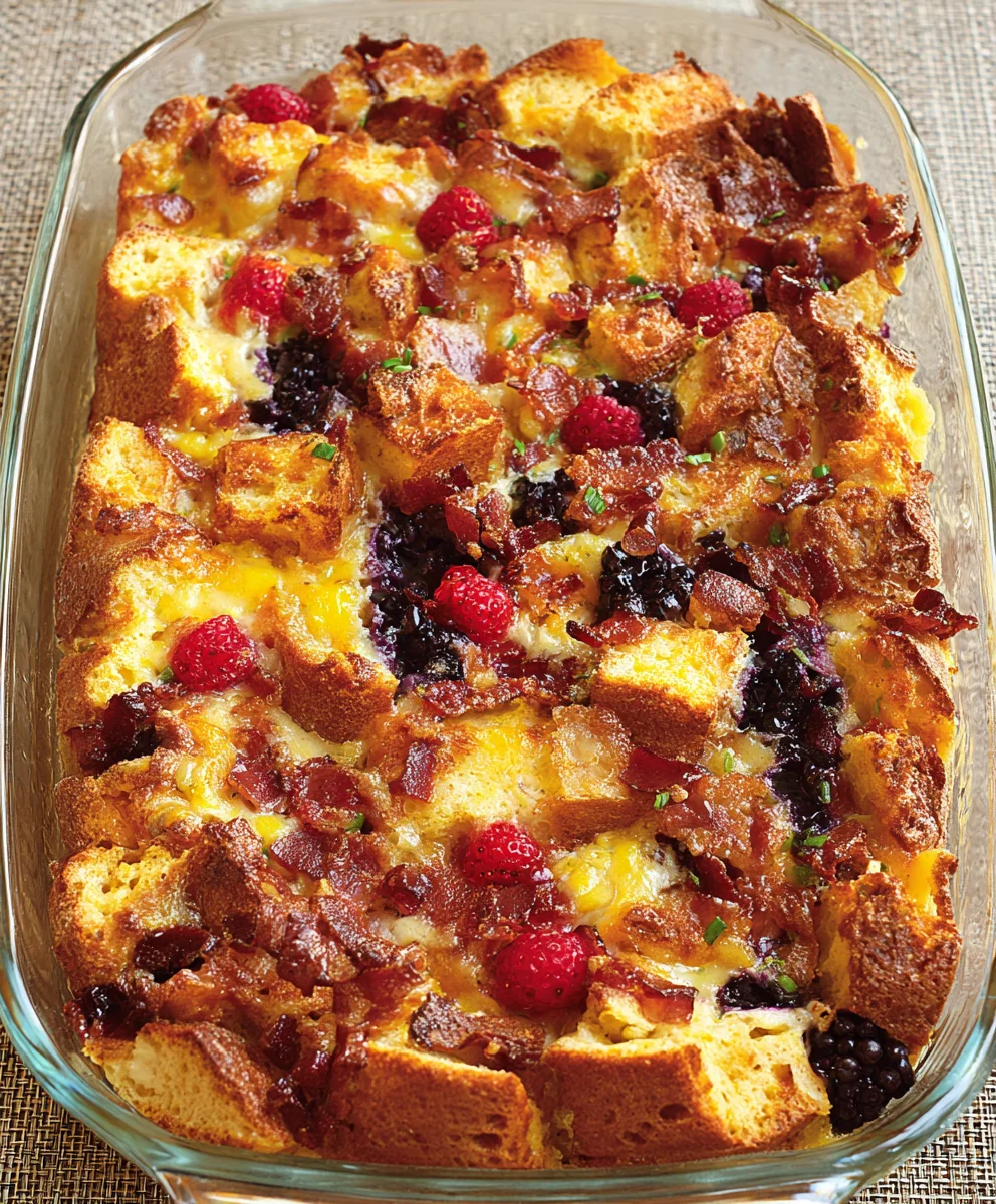 Easy Overnight Breakfast Casserole - Make Ahead Meal