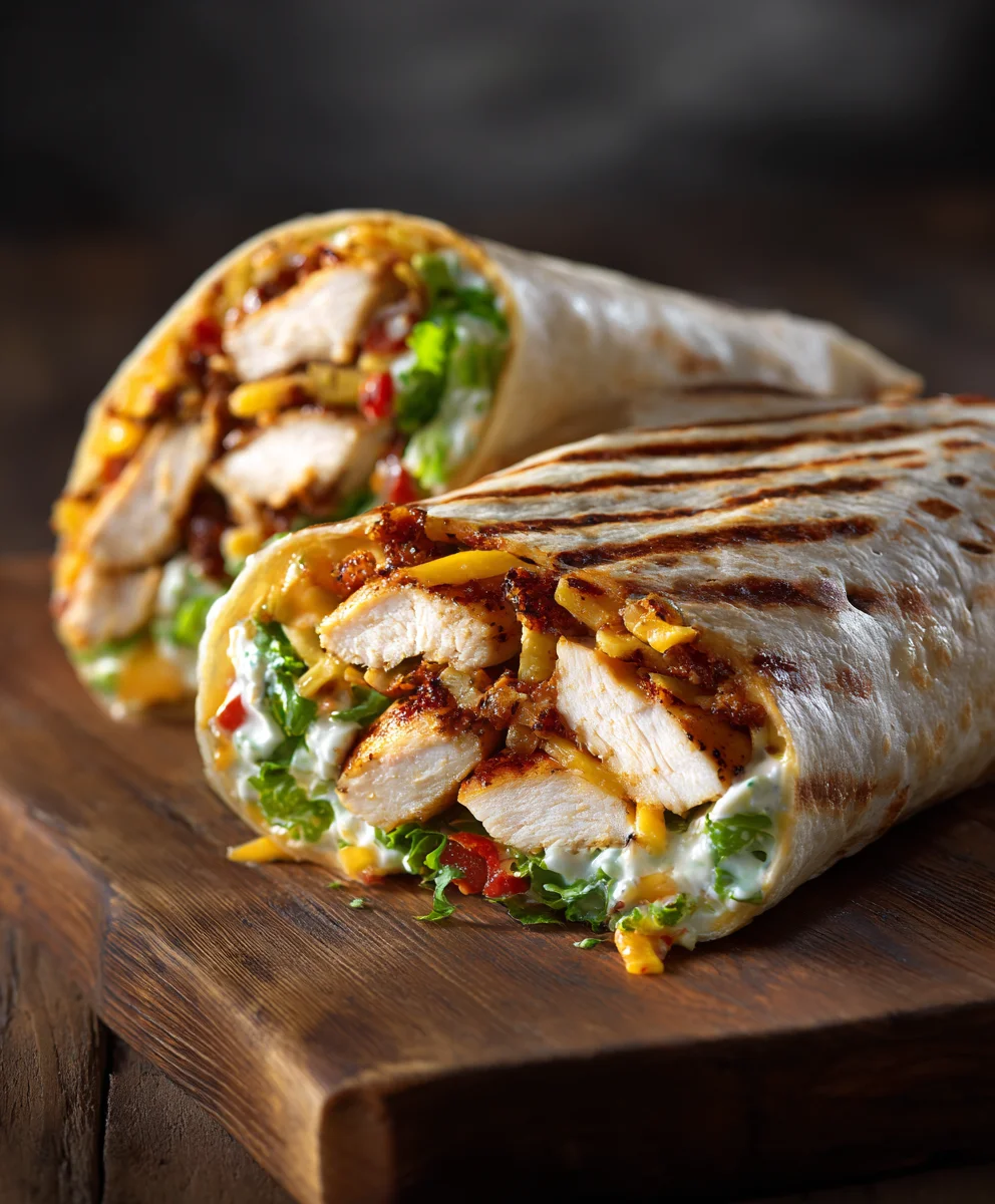 Chipotle Ranch Grilled Chicken Burrito Recipe
