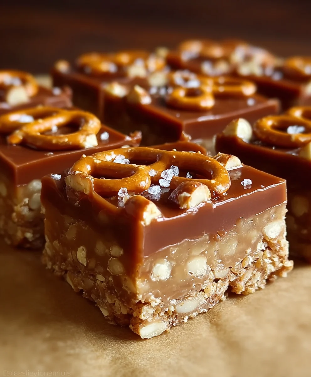 Caramel Pretzel Bars: Sweet & Salty No-Bake Delight!
