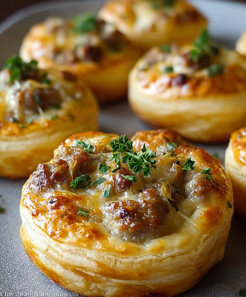 Beef French Onion Puffs Savory Bites