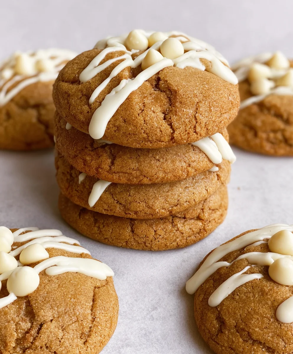 Chewy Maple Cinnamon White Chocolate Cookies