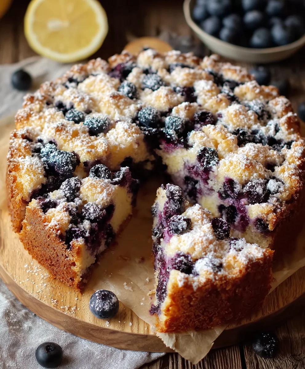 Blueberry Lemon Brioche Cake- Easy & Delicious Recipe