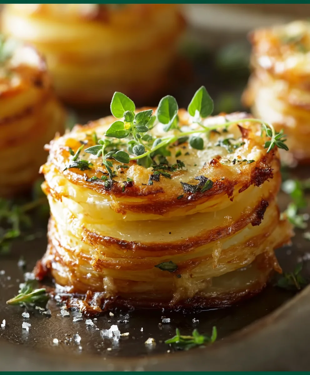 Parmesan Potato Stacks-Perfect Party Side Dish