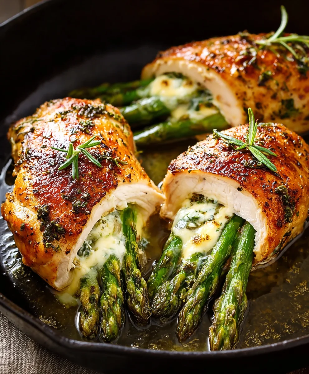 Asparagus Cheese Stuffed Chicken Breast Recipe