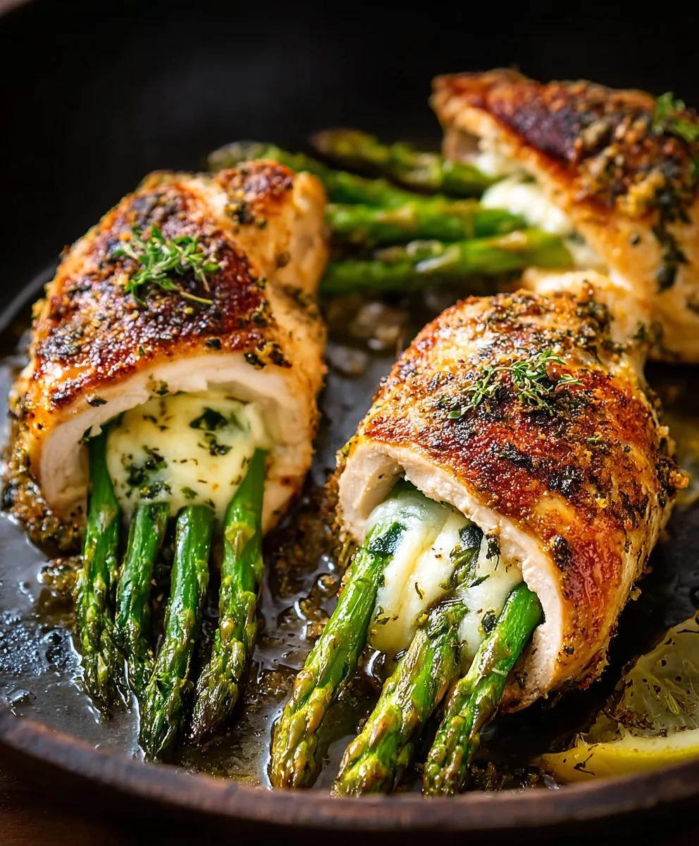Asparagus Cheese Stuffed Chicken Breast Recipe
