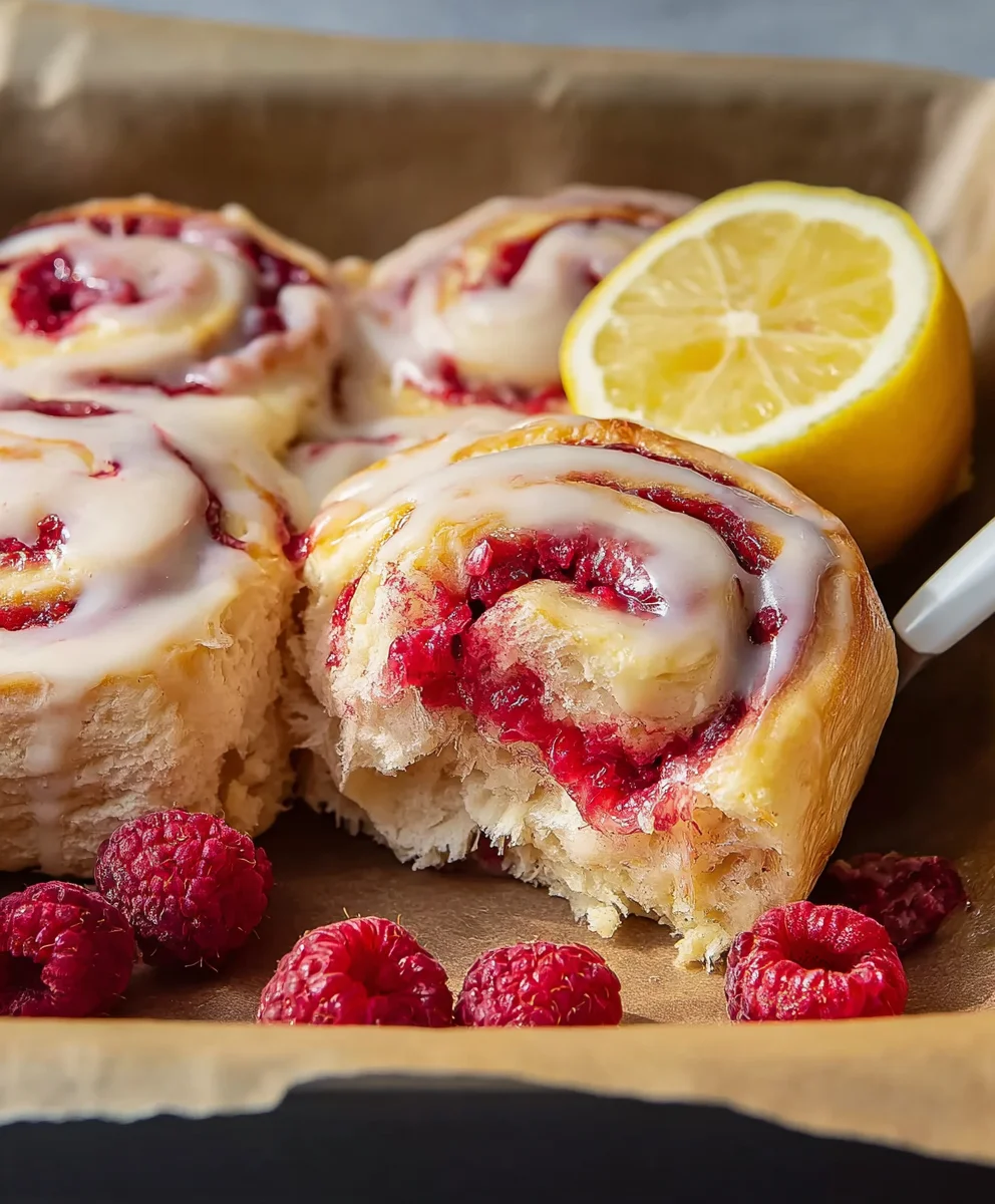 Raspberry Lemon Brioche Rolls - Sweet Brunch Treat