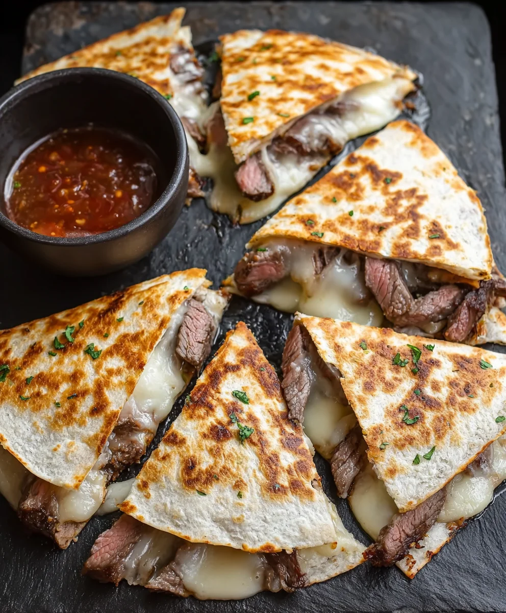 Blackstone Steak Cheese Quesadillas - Easy Griddle Recipe