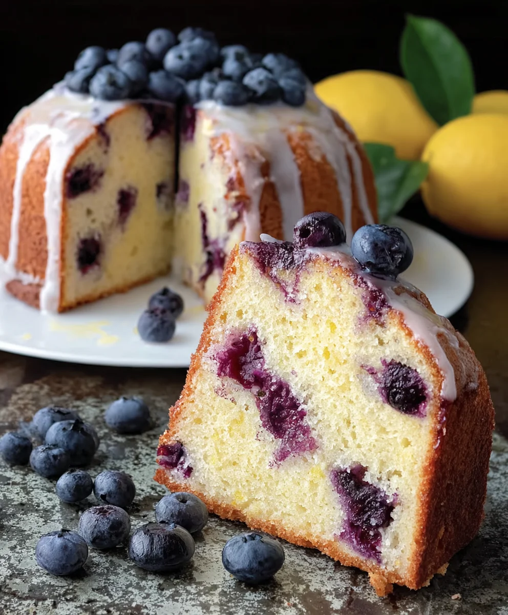 Lemon Blueberry Pound Cake - A Zesty & Sweet Treat