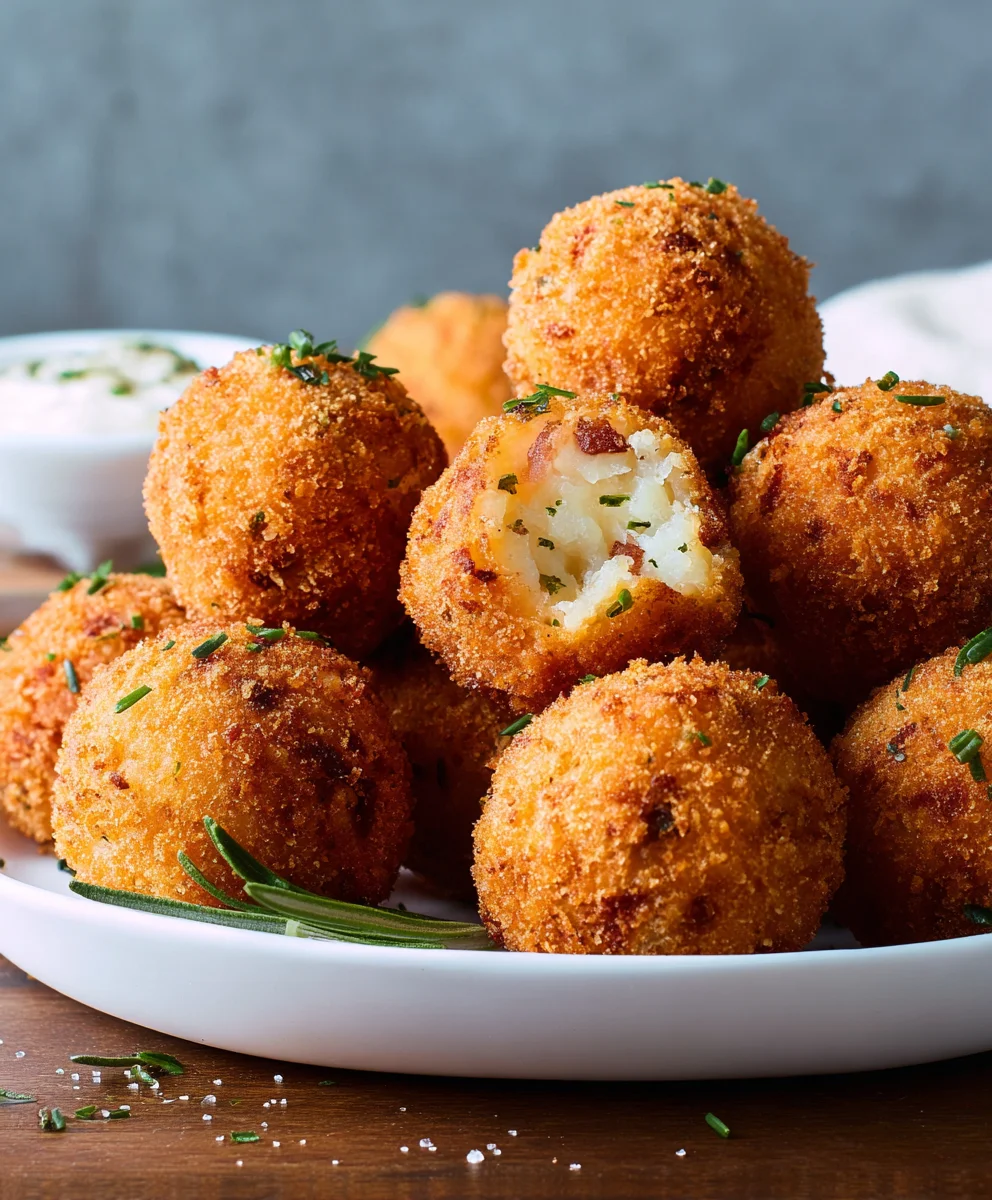 Crispy Fried Mashed Potato Balls - Easy Appetizer