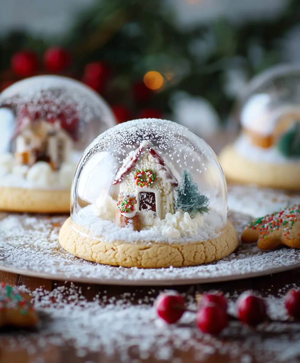 Enchanting Snow Globe Cookies- Magical Holiday Treats