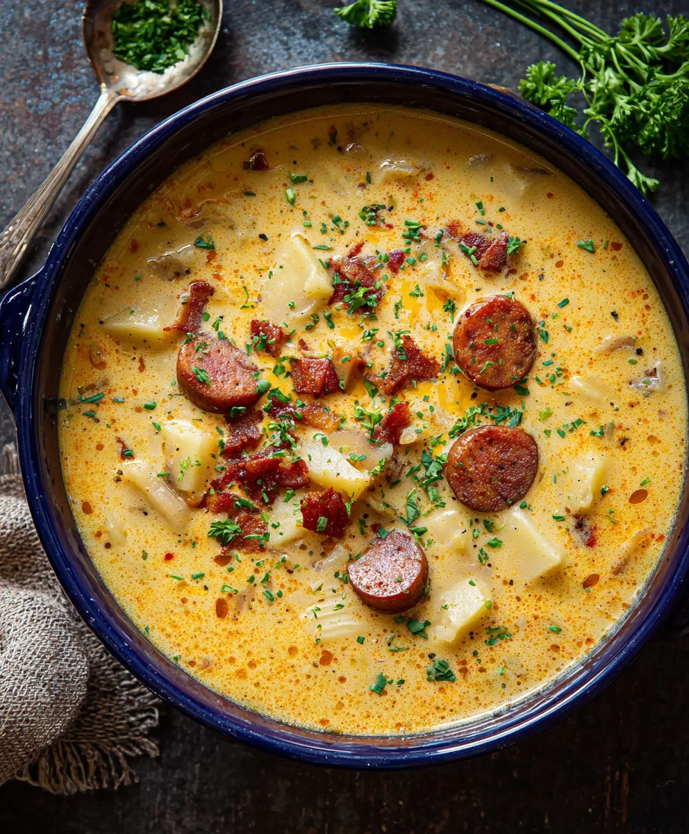 Spicy Cajun Potato Soup-Hearty & Flavorful Comfort
